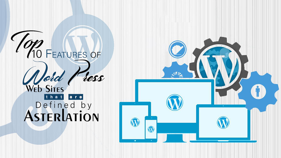 features of word press web sites